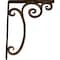 Ekena Millwork Avery Wrought Iron Bracket, (Single center brace), Antiqued Brass 1 1/2"W x 12"D x 15"H BKTM01X12X15SAVABS - alternate 6